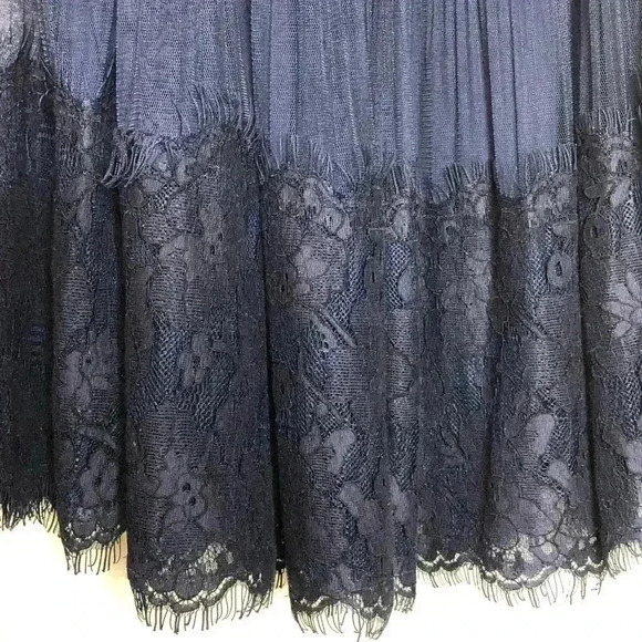 Marchesa Womens Top Blouse Small Oversized Lace - Picture 2 of 7